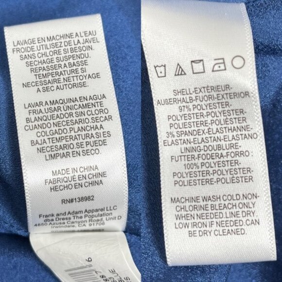 Dress The‎ Population Brooke Twist Front Gown Women Size XS - Picture 10 of 10